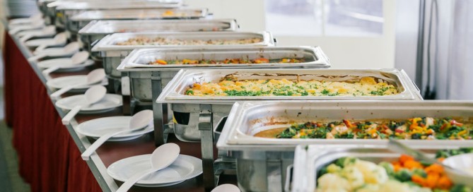 Buffet catering for a corporate event